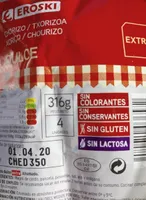 Chorizo dulce