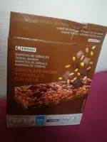 Barritas de cereales chocolate negro y chocolate con leche