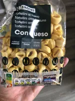 Tortellini al huevo con queso