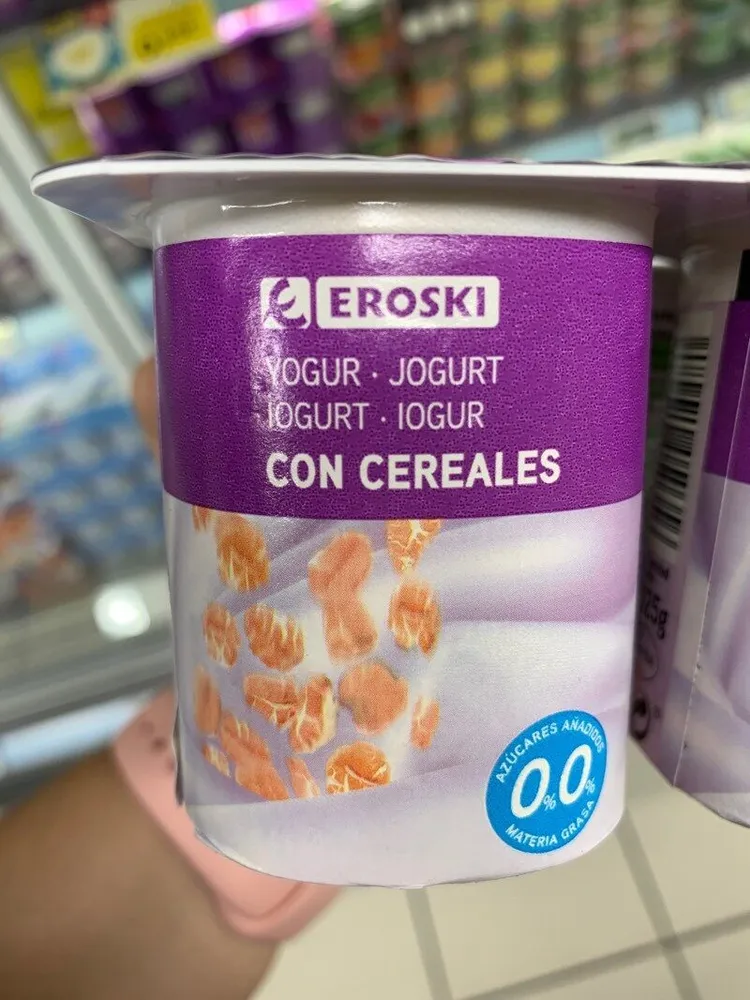 Yogur con cereales