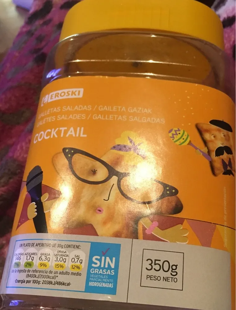 Galletas saladas cocktail