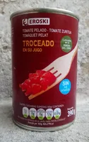 Tomate pelado troceado en su jugo