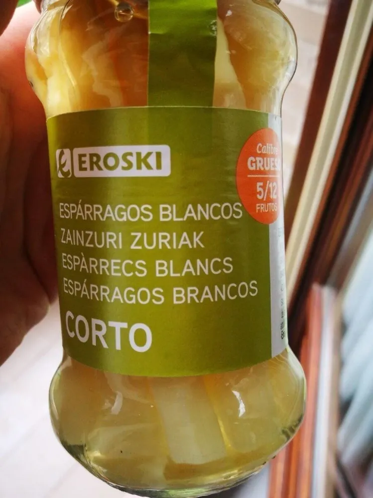 Espárragos blancos cortos