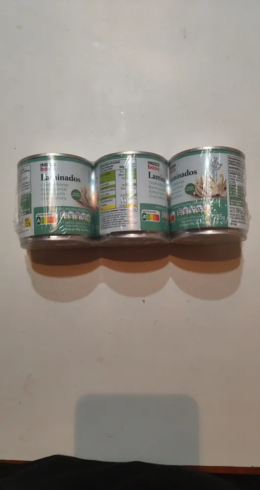 Champiñones laminados