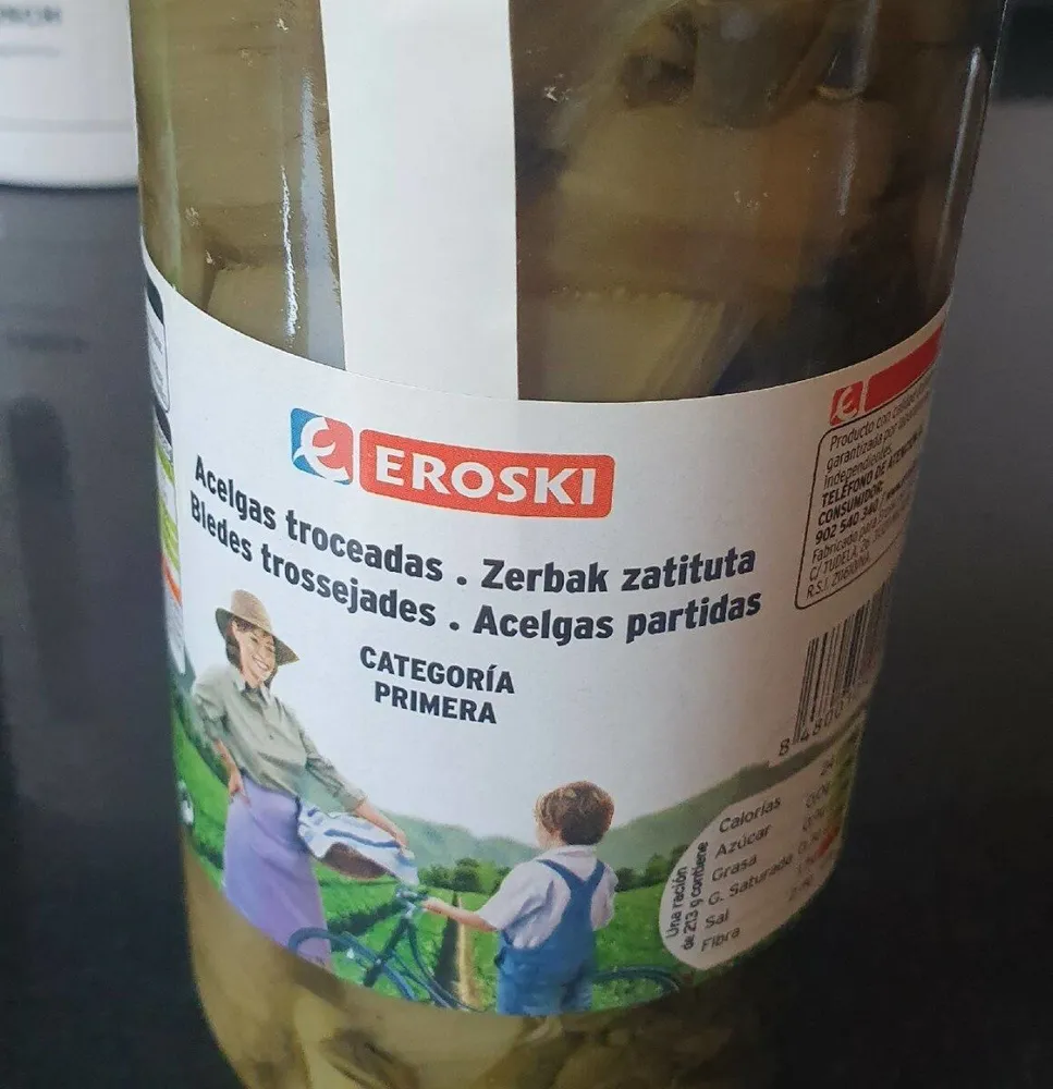 Acelgas troceadas