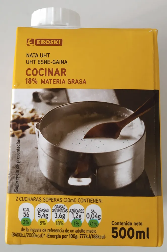 Nata para cocinar