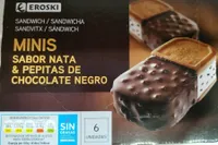 Minis sabor nata y pepitas chocolate negro