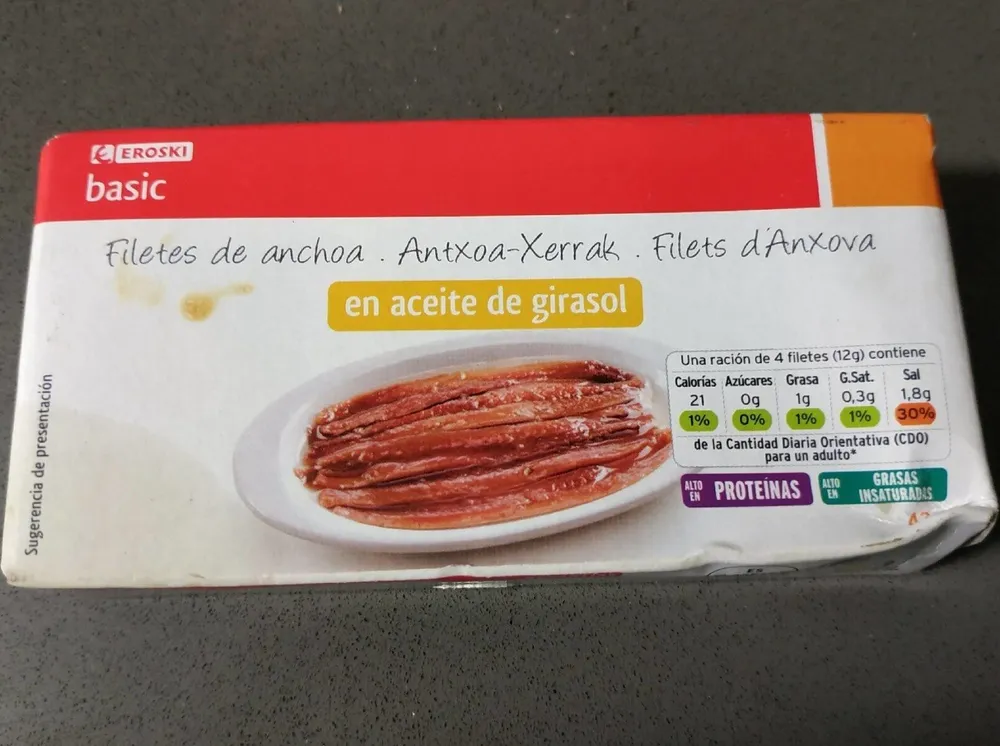 Filetes de anchoas