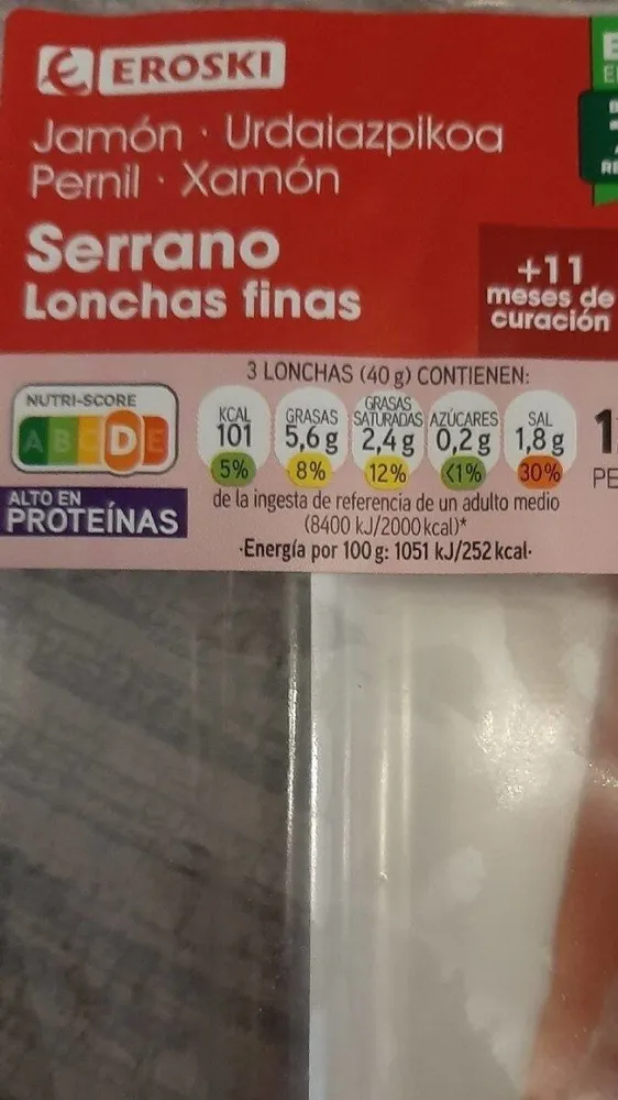 Serrano Lonchas finas