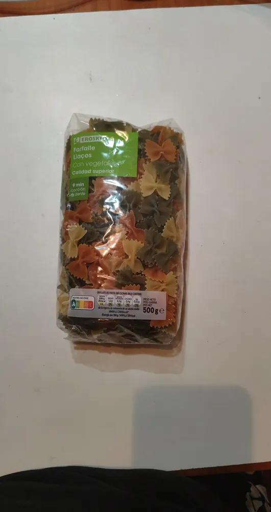 Farfalle con vegetales