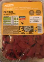 Pimientos rojos asados en tiras
