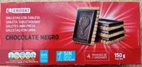 Galletas con tableta chocolate negro