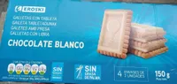 Galletas con tableta de chocolate blanco
