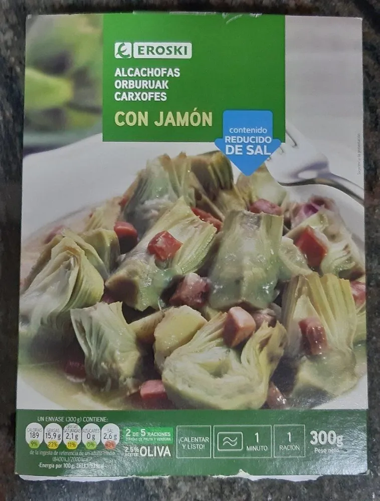 Alcachofas con jamón