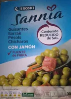 Guisantes con jamón