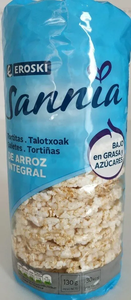 Tortitas de arroz integral