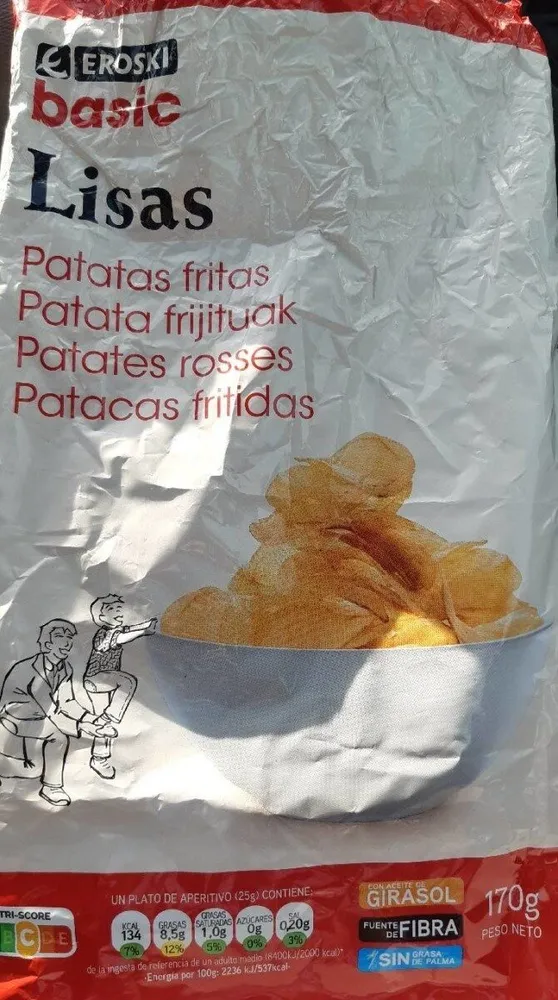Patatas fritas lisas