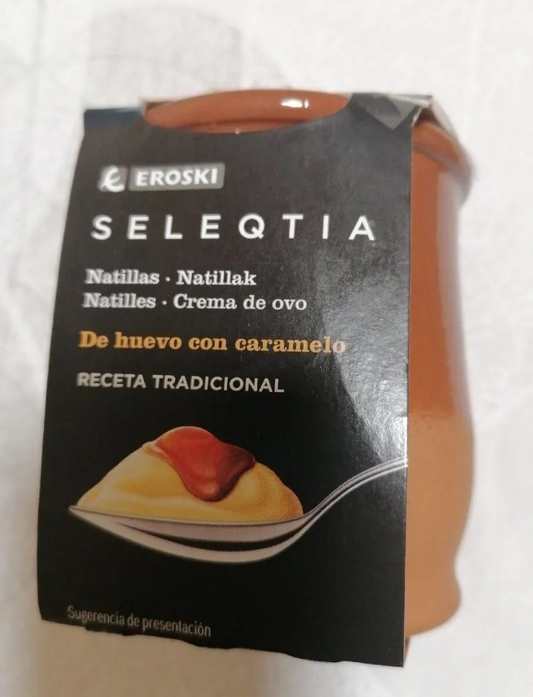 Natillas de huevo con caramelo