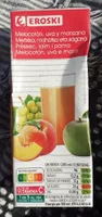 Melocotón uva y manzana