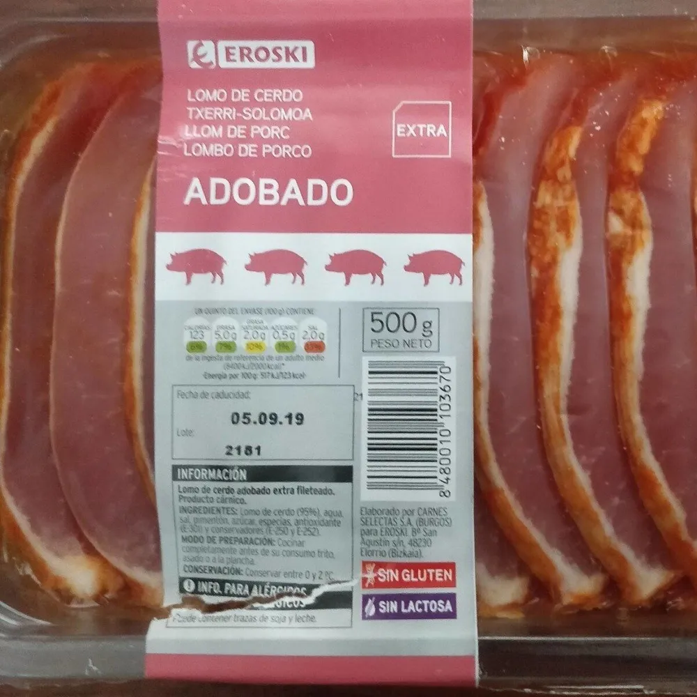 Lomo de Cerdo Adobado