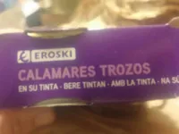 Calamares en trozos en su tinta