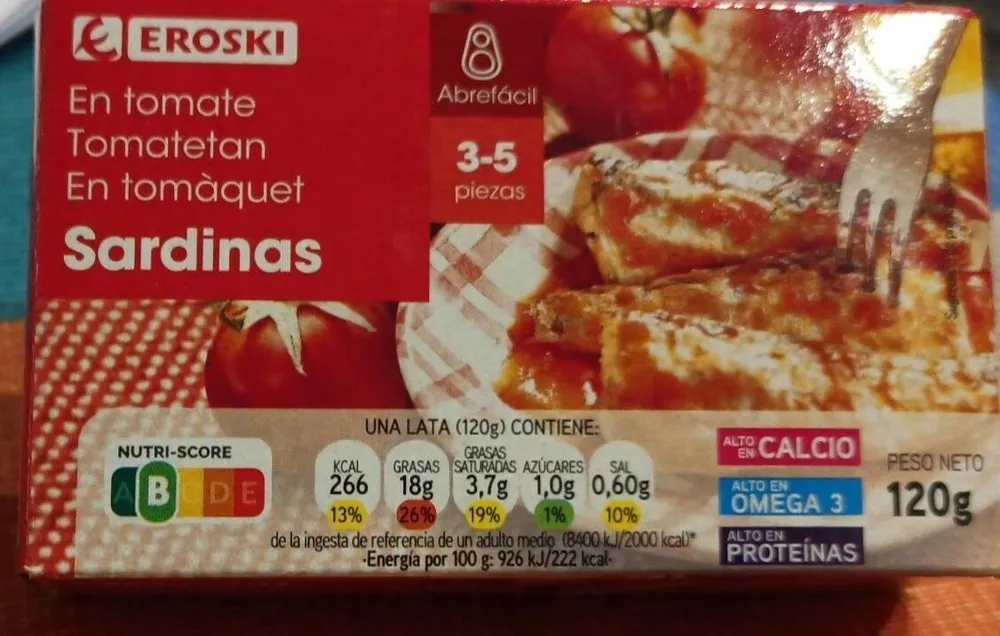 Sardinas en tomate