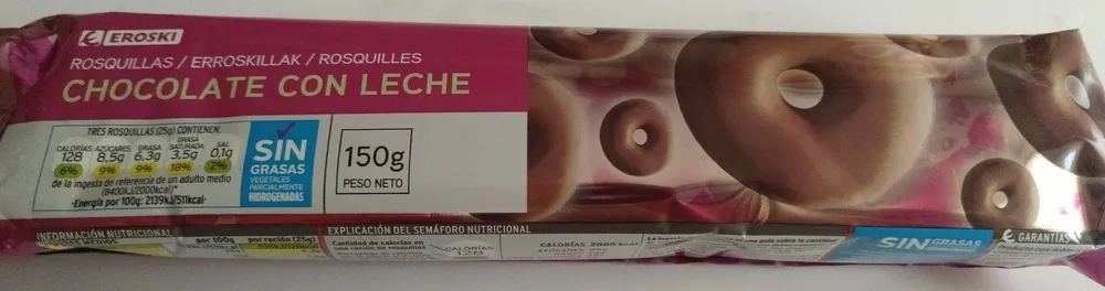 Rosquillas de chocolate con leche