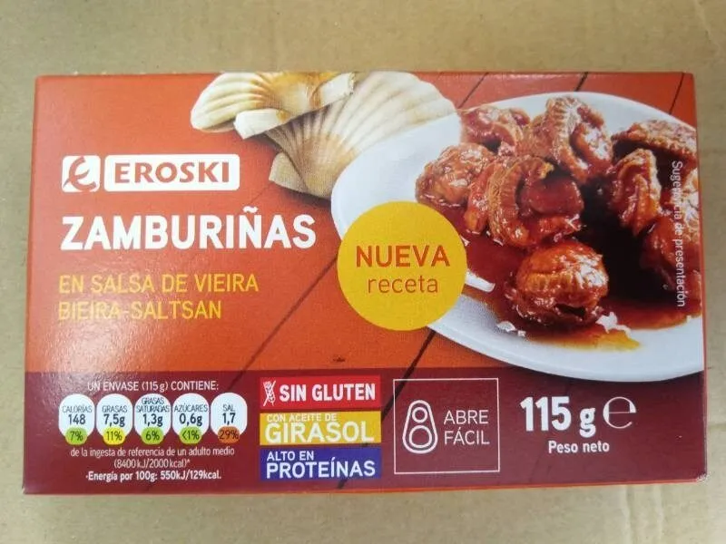 Zamburiñas en salsa de vieira