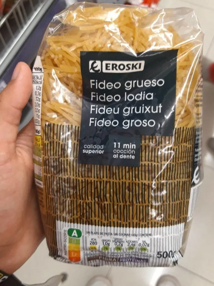 Fideo grueso
