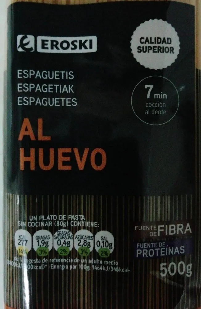 Espaguetis al huevo