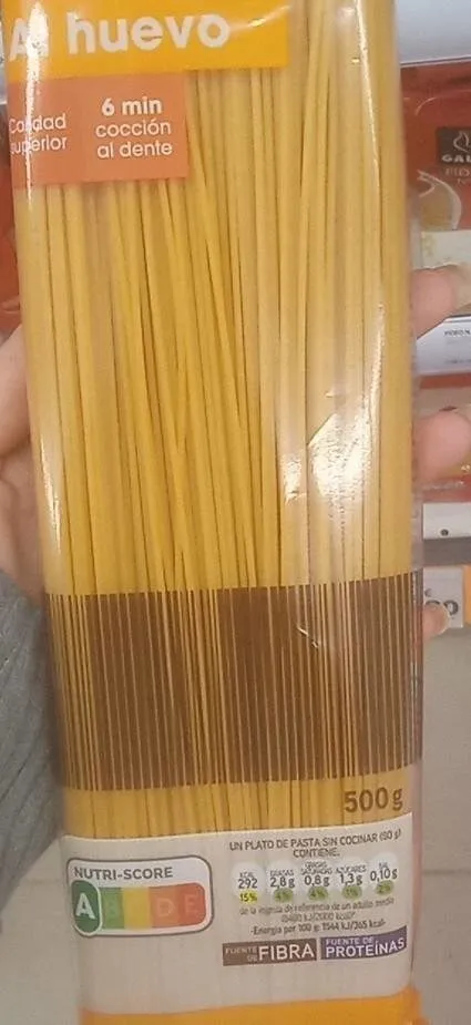 Espaguetis Eroski al huevo