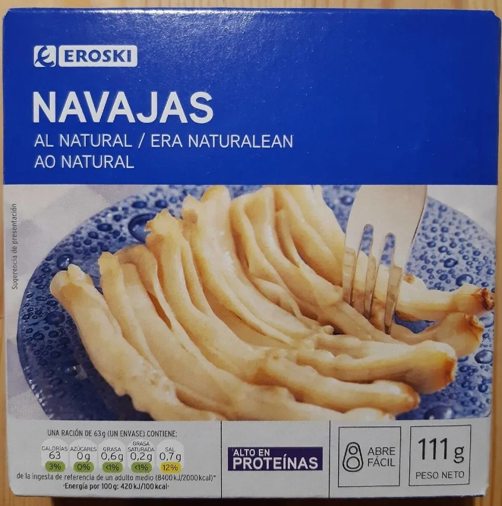 Navajas al natural
