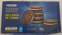 Galletas de cacao rellenas de crema