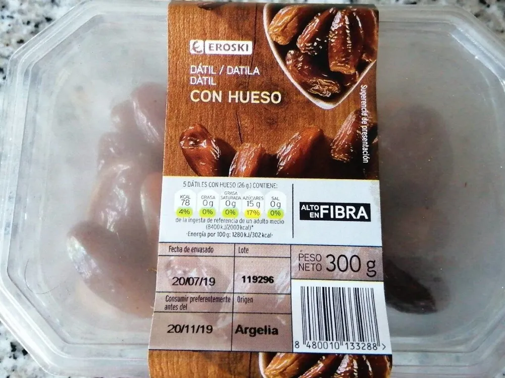 Dátil con hueso