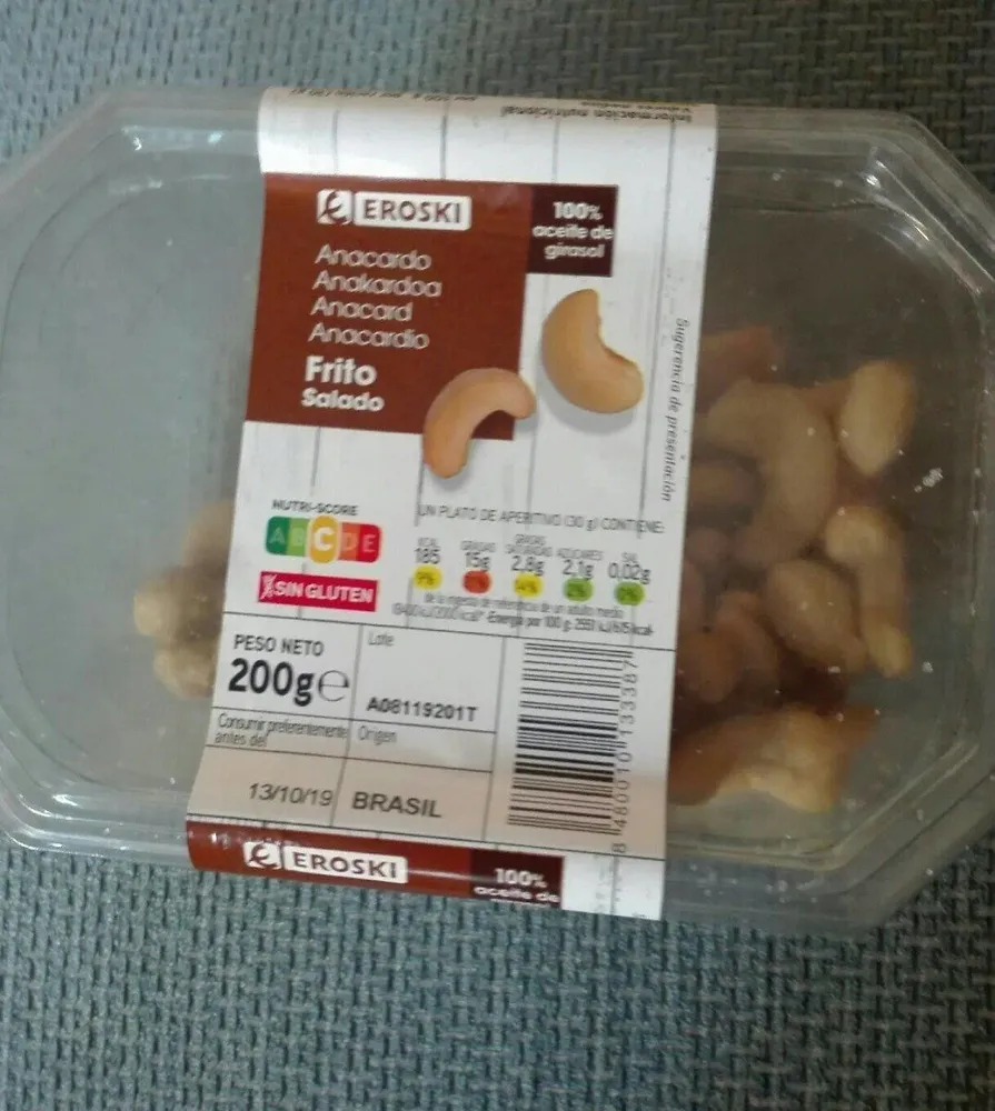 Anacardo Frito Salado