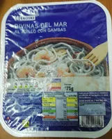 Divinas del mar al ajillo con gambas