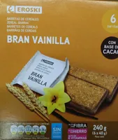 Barritas de cereales bran vainilla
