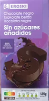 Chocolate negro sin azúcares añadidos