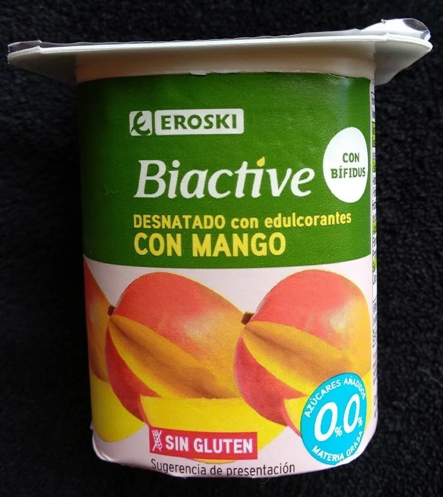 Biactive desnatado con mango y frutos rojos