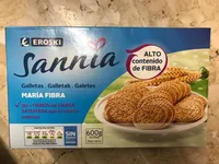 Sannia galletas maría fibra