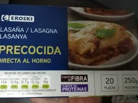 Lasaña precocida