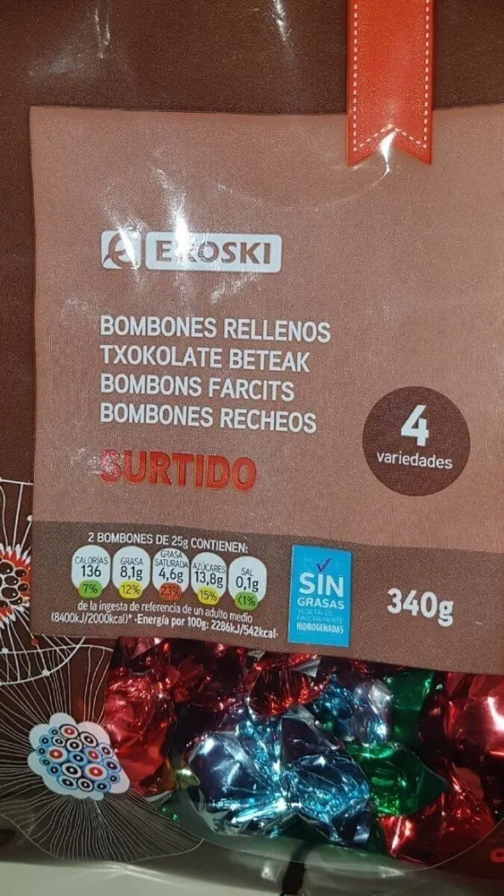 Bombones rellenos surtidos
