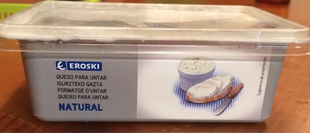 Queso para untar natural