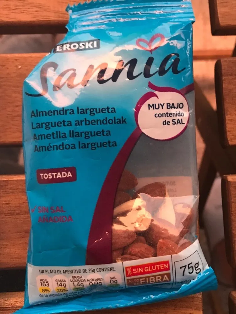 Almendra largueta tostada