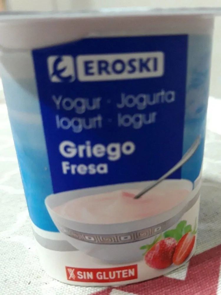 Yogur griego fresa