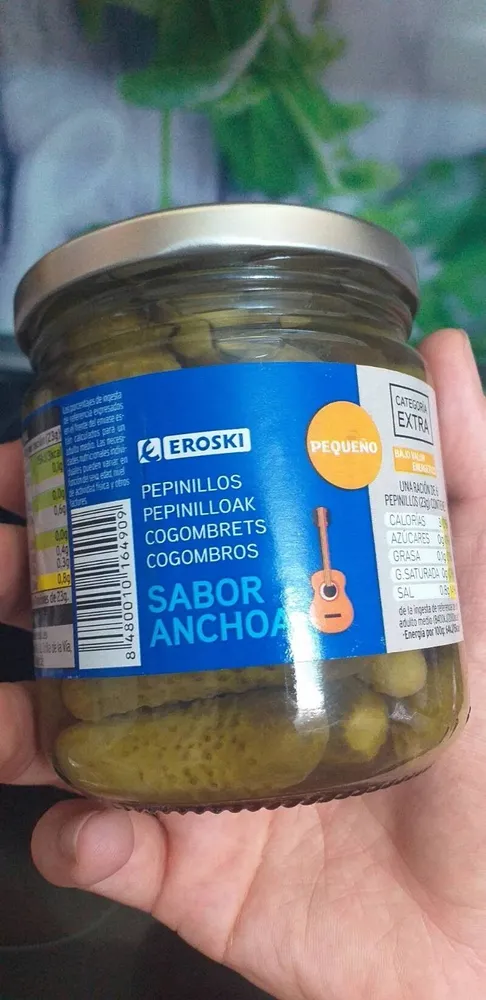 Pepinillos sabor anchoa
