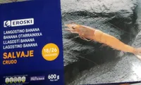 Langostino banana salvaje crudo