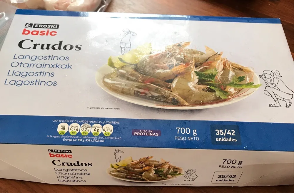 Gambas congeladas