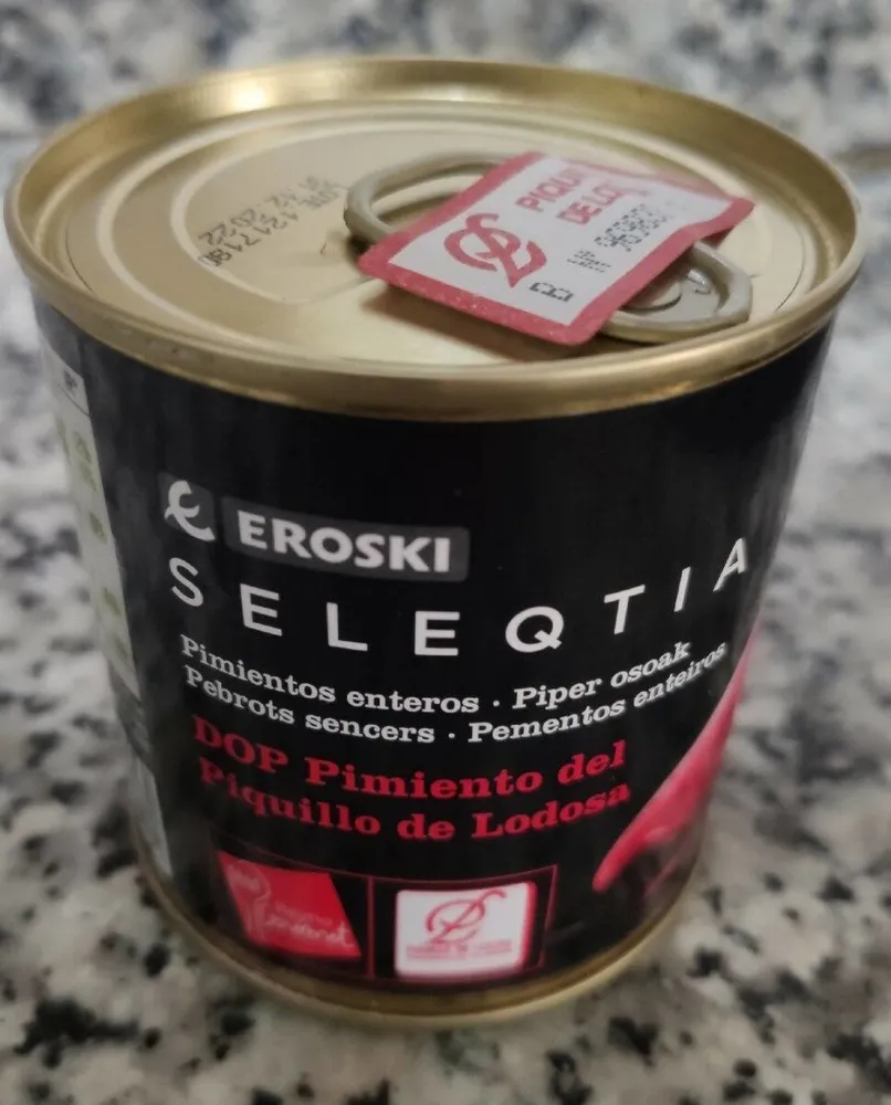 Pimientos enteros del Piquillo de Lodosa
