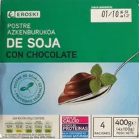 Postre de soja con chocolate